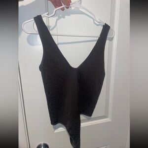 Cheetah Print Gray Bodysuit (M/L)